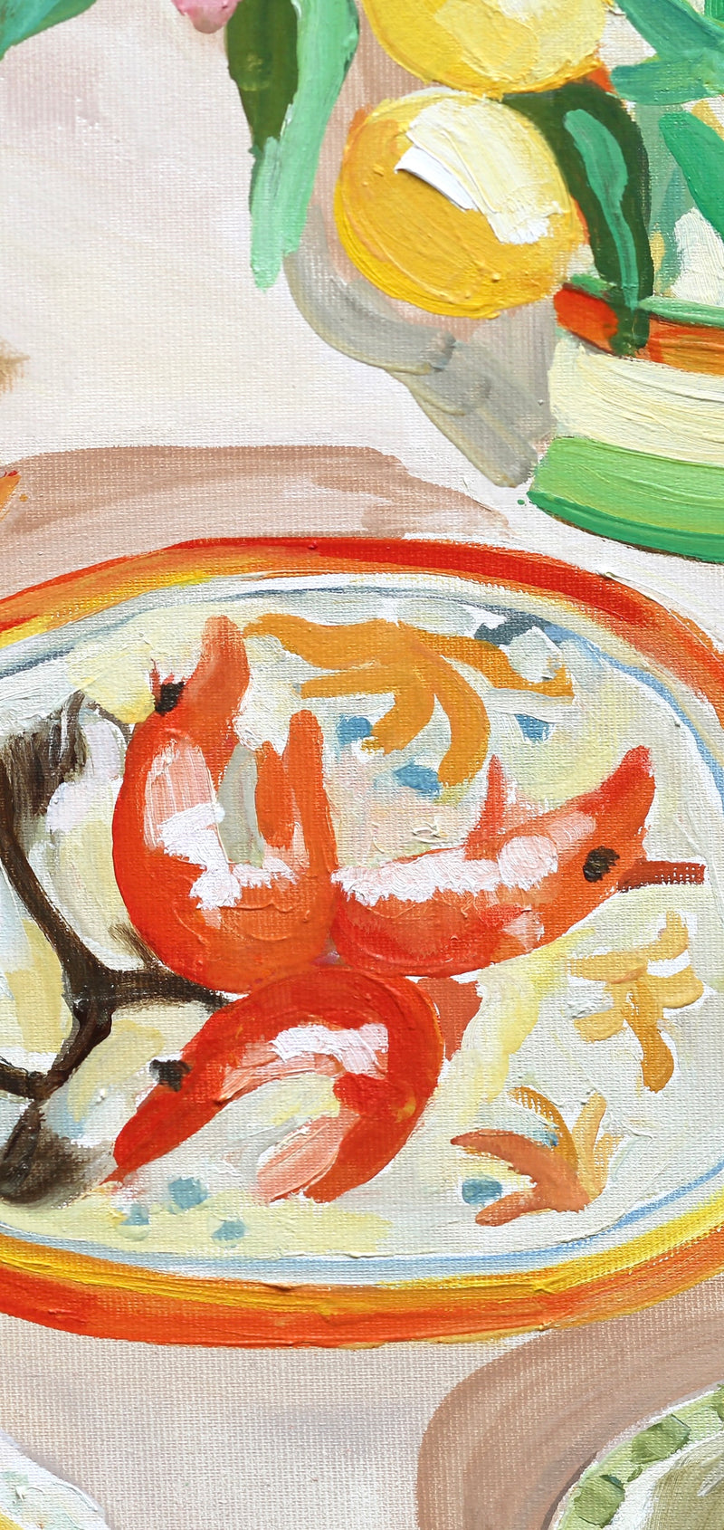 "The one with the prawns" print