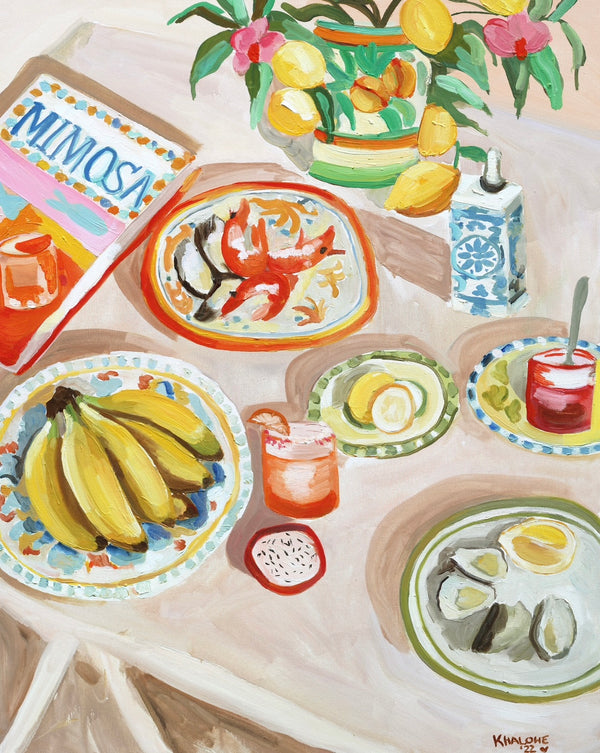 "The one with the prawns" print