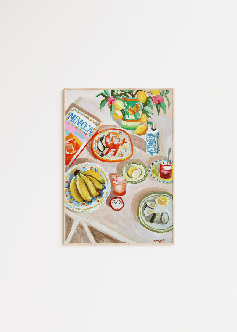 "The one with the prawns" print