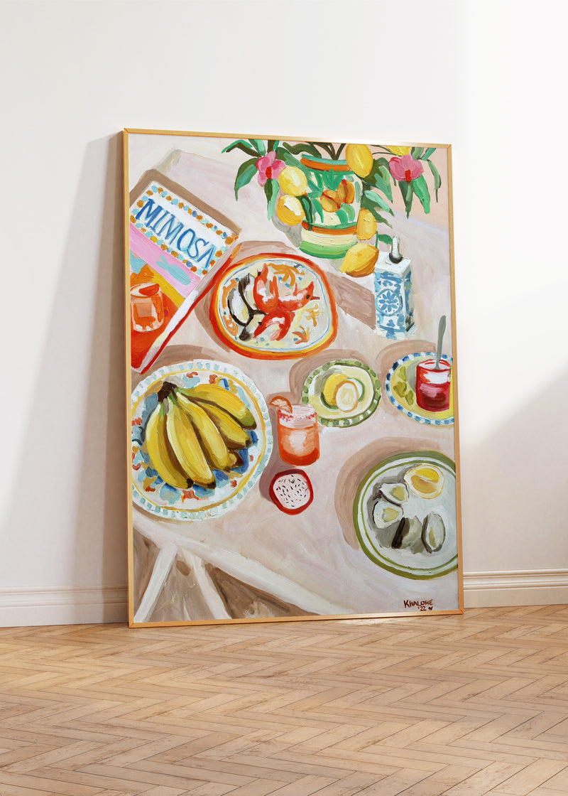 "The one with the prawns" print